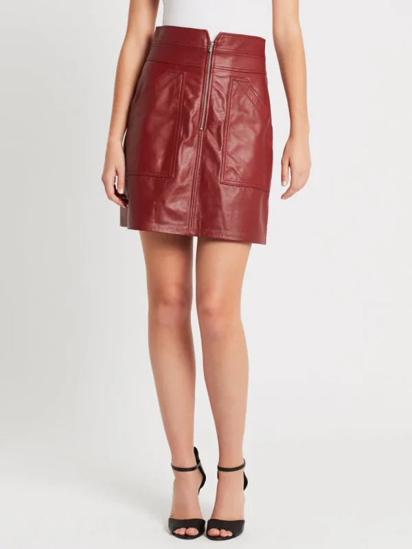 Spice Leather Skirt
