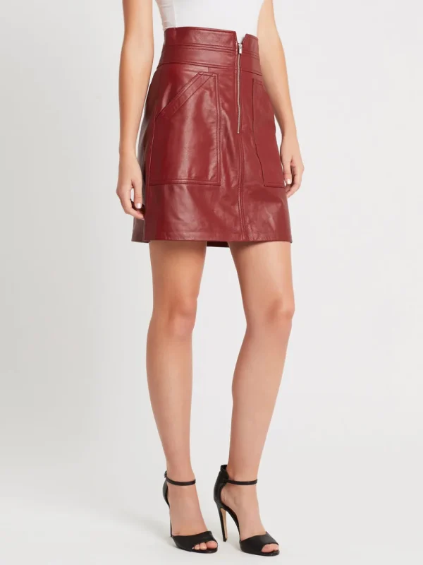 Spice Leather Skirt