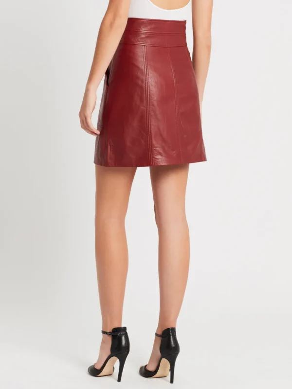 Spice Leather Skirt