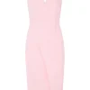 Tech Bonded V Strapless Dress