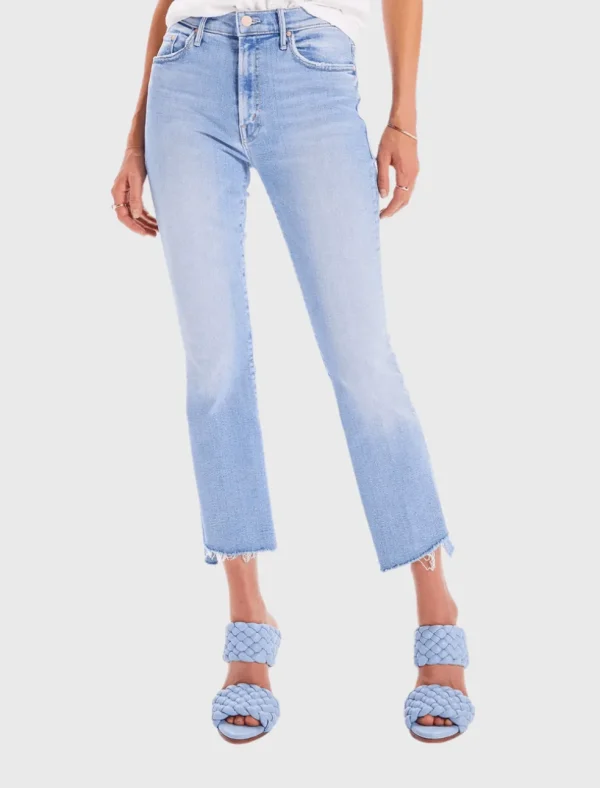 The Insider Crop Step Fray Jean