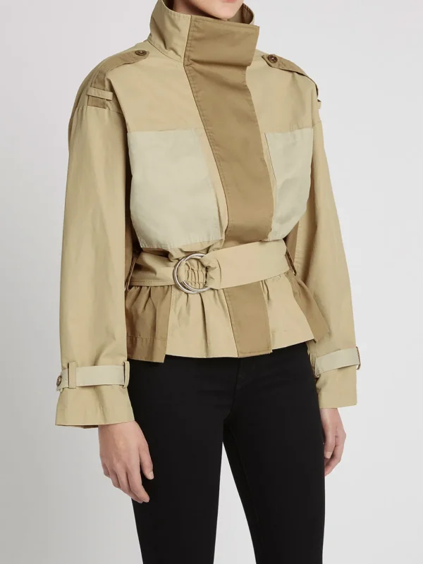 Tonal Blocked Jacket