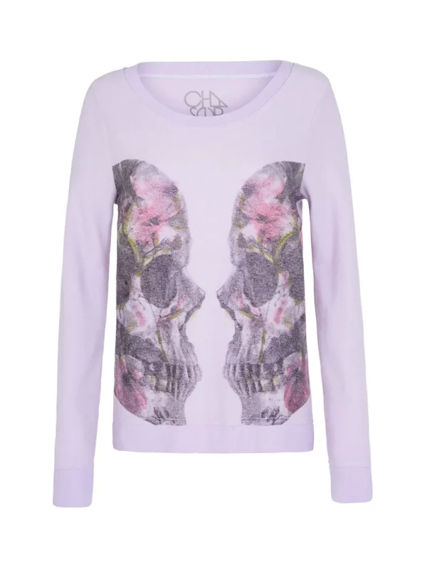 Twin Skulls Crew Neck Sweatshirt